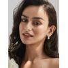 imageSWEETV Cubic Zirconia Pearl Drop Wedding Earrings for Brides Ivory Bridal Pearl Earrings for Bridesmaid Jewelry Gift07Style 8