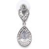 imageSWEETV Cubic Zirconia Teardrop Bridal Earrings Rhinestone Dangle Earrings for Wedding Prom AnniversaryStyle1Clear