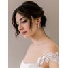 imageSWEETV Cubic Zirconia Wedding Earrings for Brides Bridesmaids Elegant Marquise Bridal Dangling Earrings Crystal Drop earrings for Women Jewelry GiftsSilver