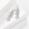 imageSWEETV Cubic Zirconia Wedding Earrings for Brides Bridesmaids Elegant Marquise Bridal Dangling Earrings Crystal Drop earrings for Women Jewelry GiftsSilver