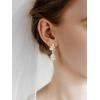 imageSWEETV Elegant Bridal Wedding Earrings for Brides Bridesmaids Cubic Zirconia Teardrop Dangle Earrings for Women Formal JewelryGold