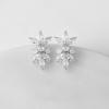 imageSWEETV Marquise Cubic Zirconia Wedding Bridal Stud Earrings for Brides Bridesmaids Crystal Pearl Rhinestone Stud Earrings for Women Prom Party Jewelry GiftsSilverCubic Zirconia