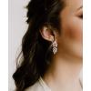 imageSWEETV Marquise Wedding Earrings for Brides Bridal Bridesmaid Earrings for Wedding Cubic Zirconia Dangle Drop Earrings for WomenSilver