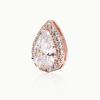 imageSWEETV Teardrop Bridal Earrings for Wedding Prom  Elegant Cubic Zirconia Stud Earrings for women brides bridesmaids1Rose Gold