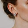 imageSWEETV Teardrop Bridal Earrings for Wedding Prom  Elegant Cubic Zirconia Stud Earrings for women brides bridesmaids1Rose Gold