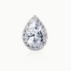 imageSWEETV Teardrop Bridal Earrings for Wedding Prom  Elegant Cubic Zirconia Stud Earrings for women brides bridesmaids2Silver