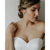 imageSWEETV Teardrop Bridal Earrings for Wedding Prom  Elegant Cubic Zirconia Stud Earrings for women brides bridesmaids2Silver