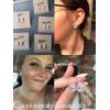 imageSWEETV Teardrop Bridal Earrings for Wedding Prom  Elegant Cubic Zirconia Stud Earrings for women brides bridesmaids2Silver