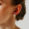 imageSWEETV Teardrop Bridal Earrings for Wedding Prom  Elegant Cubic Zirconia Stud Earrings for women brides bridesmaidsGold