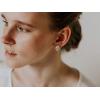 imageSWEETV Teardrop Bridal Earrings for Wedding Prom  Elegant Cubic Zirconia Stud Earrings for women brides bridesmaidsGold