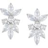imageSWEETV Marquise Cubic Zirconia Wedding Bridal Stud Earrings for Brides Bridesmaids Crystal Pearl Rhinestone Stud Earrings for Women Prom Party Jewelry GiftsSilverCubic Zirconia