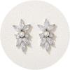 imageSWEETV Marquise Cubic Zirconia Wedding Bridal Stud Earrings for Brides Bridesmaids Crystal Pearl Rhinestone Stud Earrings for Women Prom Party Jewelry GiftsSilver