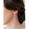 imageSWEETV Classical Pearl Dangle Drop Earrings for Women Pearl Hook Earrings Wedding Bridal Earrings for Brides BridesmaidsProm Jewelry GiftsSilver