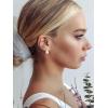 imageSWEETV Classical Pearl Dangle Drop Earrings for Women Pearl Hook Earrings Wedding Bridal Earrings for Brides BridesmaidsProm Jewelry GiftsSilverStyle2