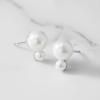 imageSWEETV Elegant 7mm White Pearl Stud Earrings for Women Wedding Bridal Stud Earrings for Brides Bridesmaids Prom Formal Jewelry Gifts