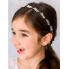 imageSWEETV Flower Girl Hair Accessories for Wedding Headband Girls Headpiece Princess Crystal Hair Pieces for Birthday Party First Communion