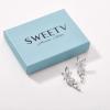 imageSWEETV Marquise Cubic Zirconia Bridal Earrings Elegant Wedding Earrings for Brides Bridesmaids Crystal Formal Drop Earrings for Women Jewelry GiftsSilver