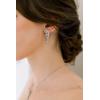imageSWEETV Marquise Cubic Zirconia Bridal Earrings Elegant Wedding Earrings for Brides Bridesmaids Crystal Formal Drop Earrings for Women Jewelry GiftsSilver