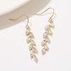imageSWEETV Marquise Rhinestone Dangle Earrings for Women Wedding Bridal Earrings for Brides Bridesmaids Crystal Drop Dangling Earrings for Prom or PageantClear Gold Tone