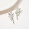 imageSWEETV Marquise Rhinestone Wedding Earrings for Brides Bridesmaids Elegant Bridal EarringsCrystal Formal Dangle Drop Earrings for Women Prom Jewelry GiftsClearSilver Tone