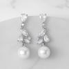 imageSWEETV Pearl Wedding Bridal Earrings for Brides Bridesmaids Pearl Drop Earrings for Women Dangling Prom Formal Party Jewelry GiftsStyle2