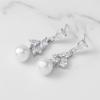 imageSWEETV Pearl Wedding Bridal Earrings for Brides Bridesmaids Pearl Drop Earrings for Women Dangling Prom Formal Party Jewelry GiftsStyle2