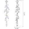 imageSWEETV Pearl Wedding Bridal Earrings for Brides Bridesmaids Pearl Drop Earrings for Women Dangling Prom Formal Party Jewelry GiftsStyle3