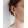 imageSWEETV Pearl Wedding Bridal Earrings for Brides Bridesmaids Pearl Drop Earrings for Women Dangling Prom Formal Party Jewelry GiftsStyle3