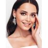 imageSWEETV Rhinestone Dangle Earrings for Women Crystal Statement Drop EarringsChandelier Wedding Bridal Earrings for Brides Prom Formal PartySilver