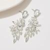 imageSWEETV Rhinestone Dangle Earrings for Women Crystal Statement Drop EarringsChandelier Wedding Bridal Earrings for Brides Prom Formal PartySilver