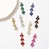 imageSWEETV Rhinestone Dangle Earrings for Women Sparkly Wedding Bridal Earrings for Brides Bridesmaids Crystal Statement Drop Earrings Prom Formal PartySilver