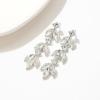 imageSWEETV Rhinestone Dangle Earrings for Women Sparkly Wedding Bridal Earrings for Brides Bridesmaids Crystal Statement Drop Earrings Prom Formal PartySilver