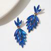 imageSWEETV Rhinestone Statement Earrings for Women Vintage Cluster Drop Dangle EarringsChandelier Earrings Dangling for Prom Wedding Bridal PartySapphire