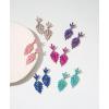 imageSWEETV Rhinestone Statement Earrings for Women Vintage Cluster Drop Dangle EarringsChandelier Earrings Dangling for Prom Wedding Bridal PartyViolet