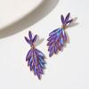 imageSWEETV Rhinestone Statement Earrings for Women Vintage Cluster Drop Dangle EarringsChandelier Earrings Dangling for Prom Wedding Bridal PartyViolet