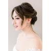 imageSWEETV Teardrop Wedding Bridal Earrings for Brides Bridesmaids Crystal Cubic Zirconia Dangle Drop Earrings for Women Prom GiftsSilver