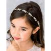 imageSWEETV Flower Girl Hair Accessories for Wedding Headband Girls Headpiece Princess Crystal Hair Pieces for Birthday Party First Communion