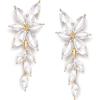 imageSWEETV Marquise Rhinestone Wedding Earrings for Brides Bridesmaids Elegant Bridal EarringsCrystal Formal Dangle Drop Earrings for Women Prom Jewelry GiftsClearGold Tone