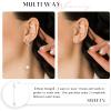 imageSWEETV 14k Gold Plated Pearl Drop Earrings Pearl Earrings for Women Pearl Wedding Bridal Earrings for Brides BridesmaidsProm Jewelry GiftsSilver