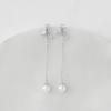 imageSWEETV 14k Gold Plated Pearl Drop Earrings Pearl Earrings for Women Pearl Wedding Bridal Earrings for Brides BridesmaidsProm Jewelry GiftsSilver