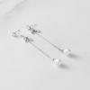 imageSWEETV 14k Gold Plated Pearl Drop Earrings Pearl Earrings for Women Pearl Wedding Bridal Earrings for Brides BridesmaidsProm Jewelry GiftsSilver