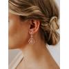 imageSWEETV Chandelier Wedding Earrings Rose Gold Bridal Earrings for Women BridesArt Deco Drop Dangle Earrings01Rose Gold