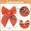 imageSWEETV Halloween Hair Bows Pumpkin Hair Clips Halloween Spooky Ghost Spider Witch Bats Hair Accessories Large Bows Barrettes for Women Girls Halloween Outfits Party Favors GiftsOrangeC