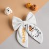 imageSWEETV Halloween Hair Bows Pumpkin Hair Clips Halloween Spooky Ghost Spider Witch Bats Hair Accessories Large Bows Barrettes for Women Girls Halloween Outfits Party Favors GiftsWhiteB
