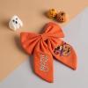imageSWEETV Halloween Hair Bows Pumpkin Hair Clips Halloween Spooky Ghost Spider Witch Bats Hair Accessories Large Bows Barrettes for Women Girls Halloween Outfits Party Favors GiftsOrangeC