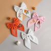 imageSWEETV Halloween Hair Bows Pumpkin Hair Clips Halloween Spooky Ghost Spider Witch Bats Hair Accessories Large Bows Barrettes for Women Girls Halloween Outfits Party Favors GiftsWhiteB