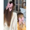 imageSWEETV Halloween Hair Bows ampamp Clips  Spooky Ghost Spider Witch ampamp Bat Hair Accessories  Large Barrettes for Women ampamp Girls  Halloween Outfits ampamp Party FavorsPinkB
