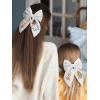 imageSWEETV Halloween Hair Bows ampamp Clips  Spooky Ghost Spider Witch ampamp Bat Hair Accessories  Large Barrettes for Women ampamp Girls  Halloween Outfits ampamp Party FavorsWhiteB