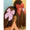 imageSWEETV Halloween Hair Bows ampamp Clips  Spooky Ghost Spider Witch ampamp Bat Hair Accessories  Large Barrettes for Women ampamp Girls  Halloween Outfits ampamp Party FavorsPink