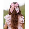 imageSWEETV Halloween Hair Bows ampamp Clips  Spooky Ghost Spider Witch ampamp Bat Hair Accessories  Large Barrettes for Women ampamp Girls  Halloween Outfits ampamp Party FavorsPinkB